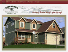 Tablet Screenshot of greenbriarhomes.net